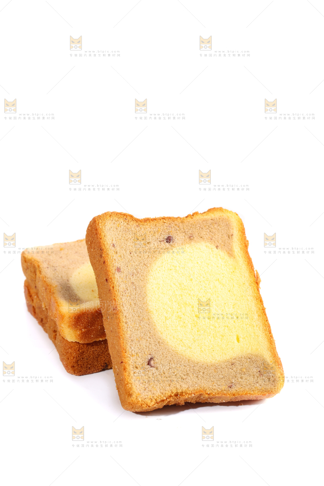 白底上的红豆双拼吐司