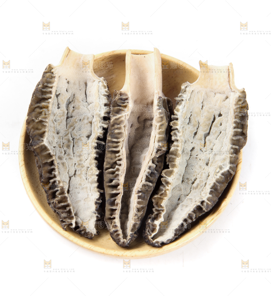 篮子里放着羊肚菇