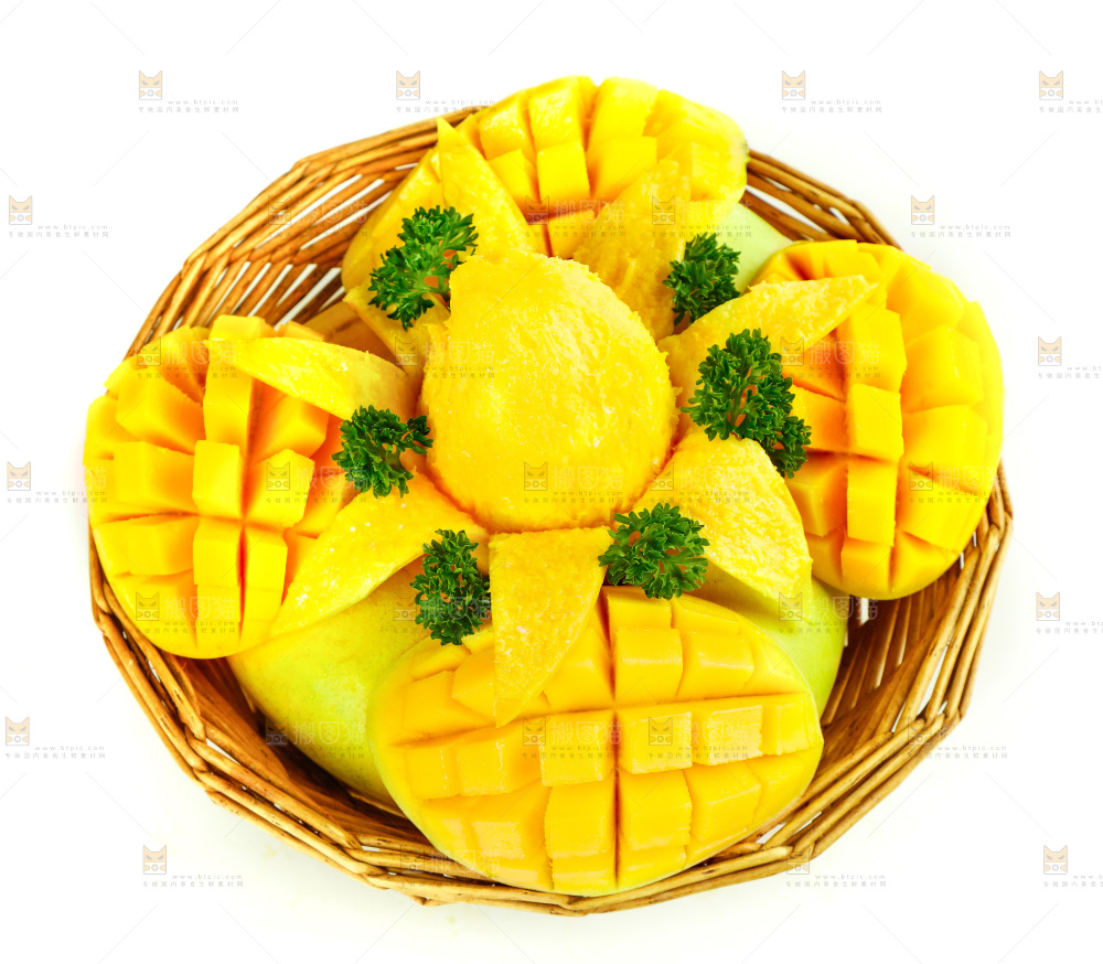 篮子里装着玉芒
