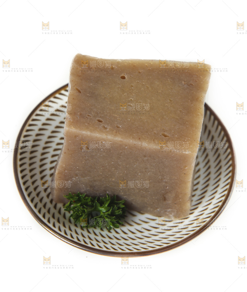 盘子里的魔芋豆腐