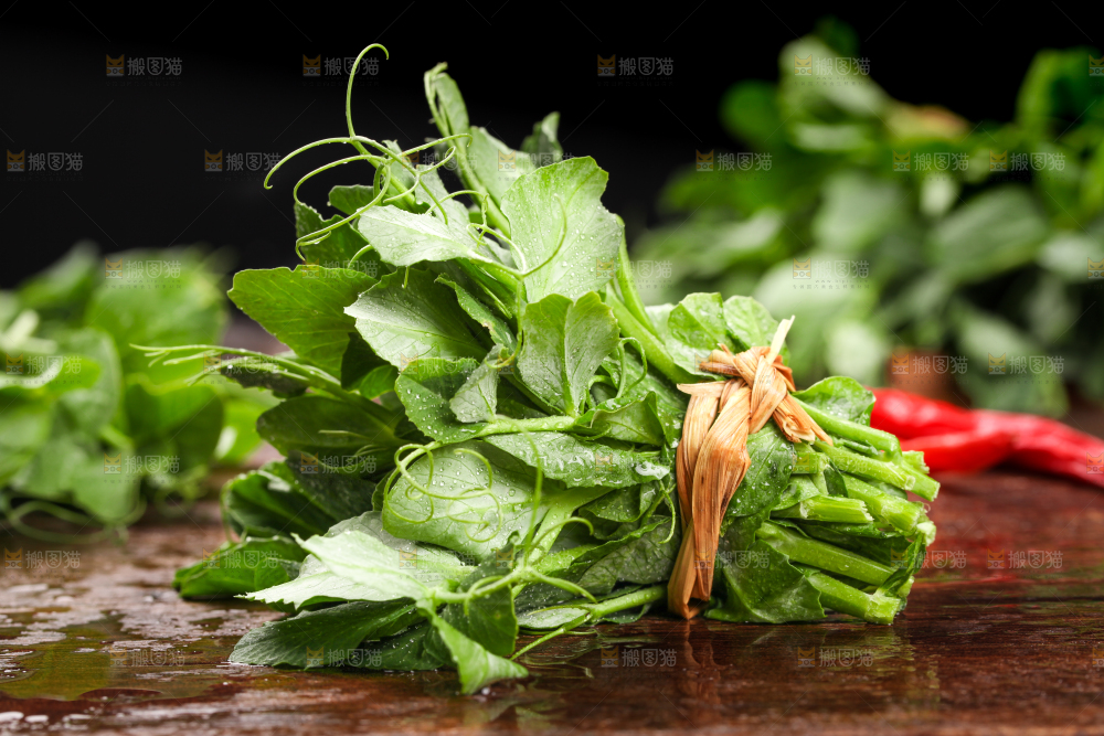深底上的四川豌豆尖