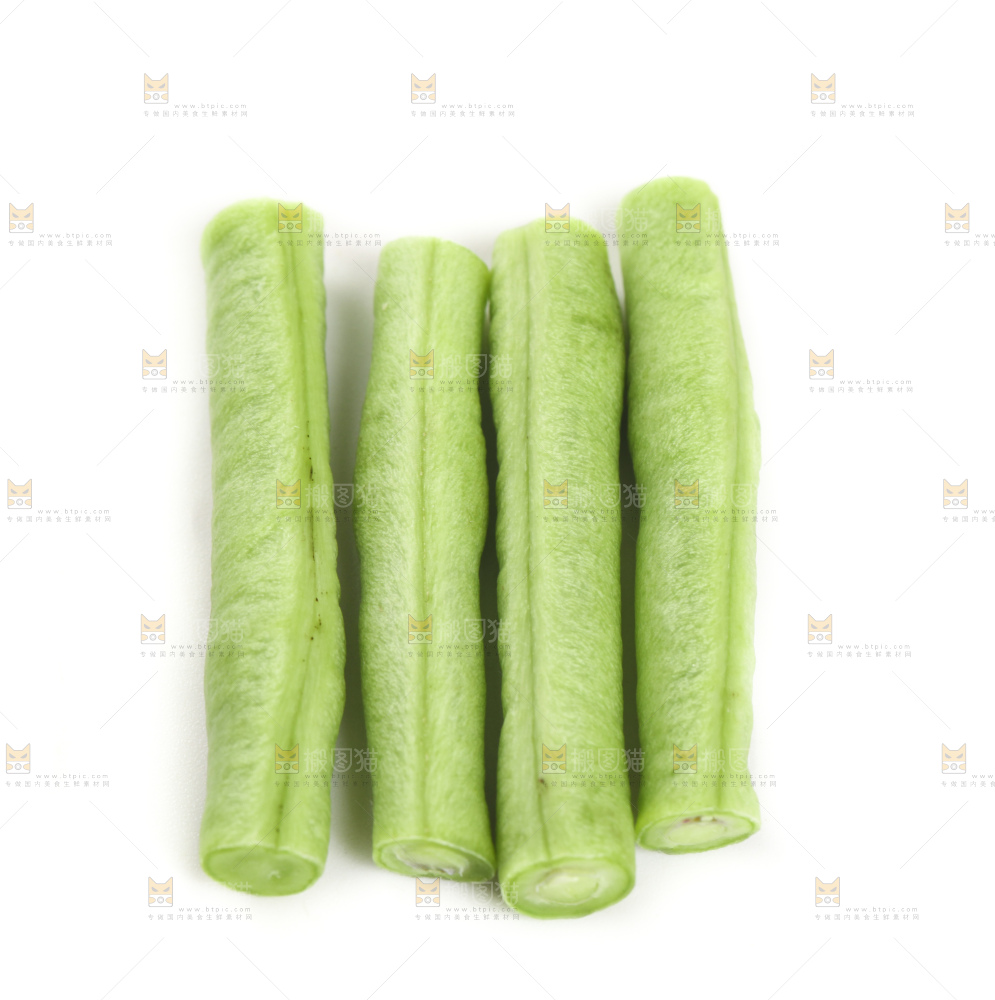 白底上的豇豆