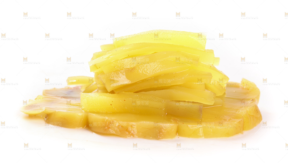 白底上的榨菜头