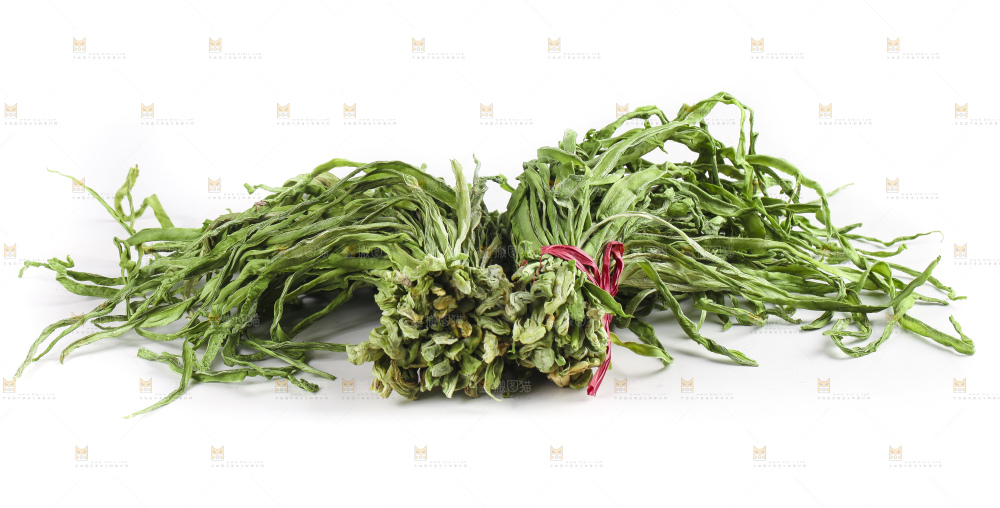 白底上的贡菜