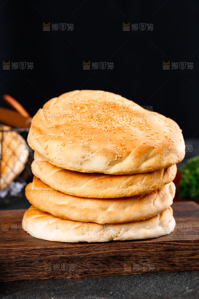 黑底上的吊炉大烧饼