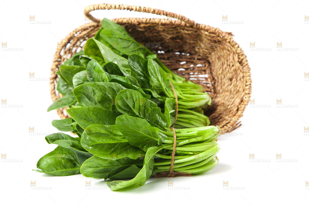 篮子里的红根菠菜