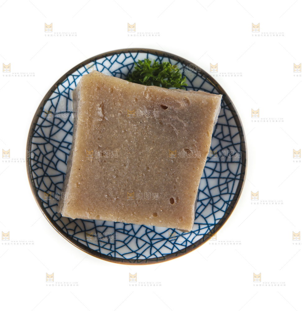 盘子里的魔芋豆腐