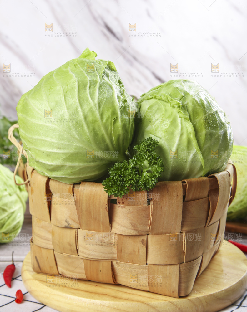 篮子里的卷心菜