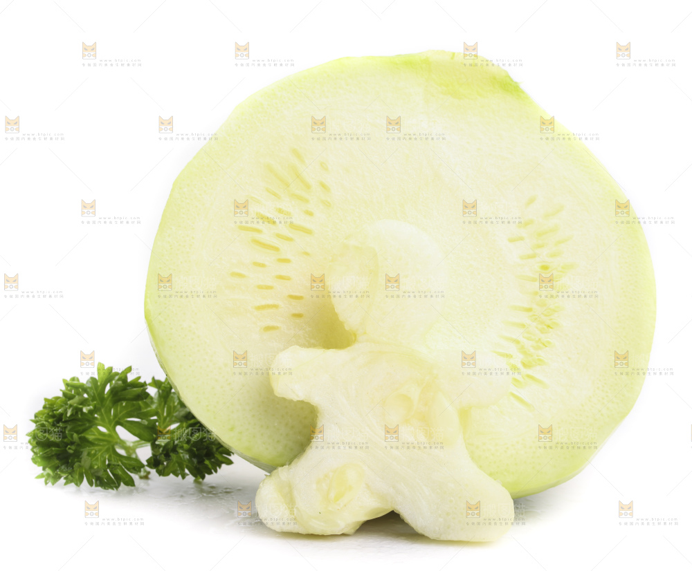 白底上摆放着花皮小南瓜