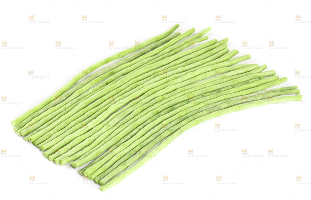 白底上的豇豆