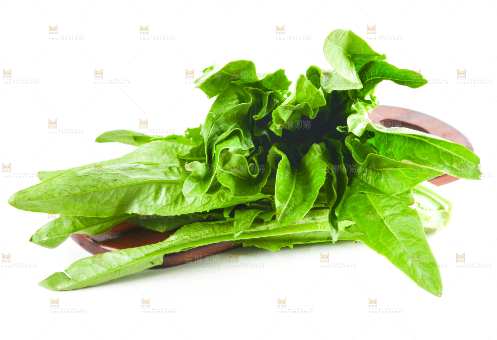 木板上放着油麦菜
