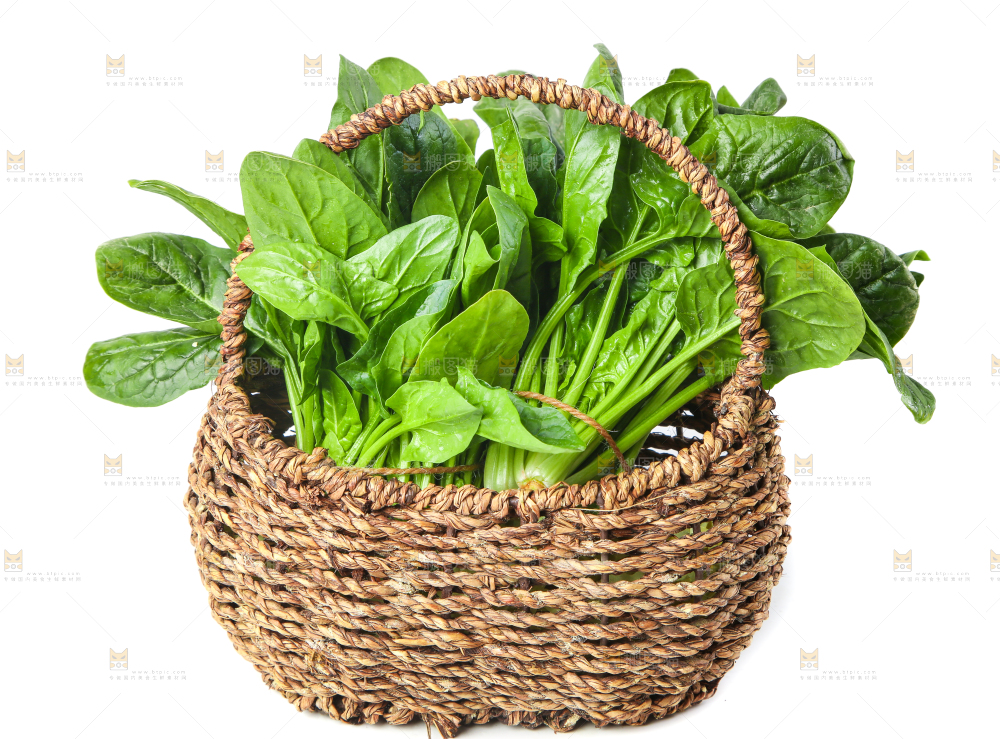 篮子里的红根菠菜