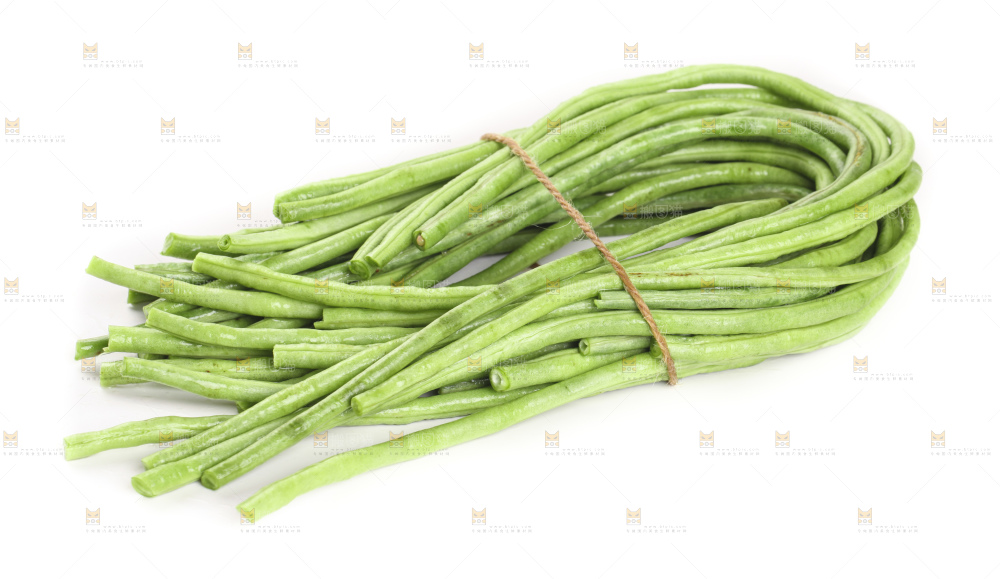 白底上的豇豆