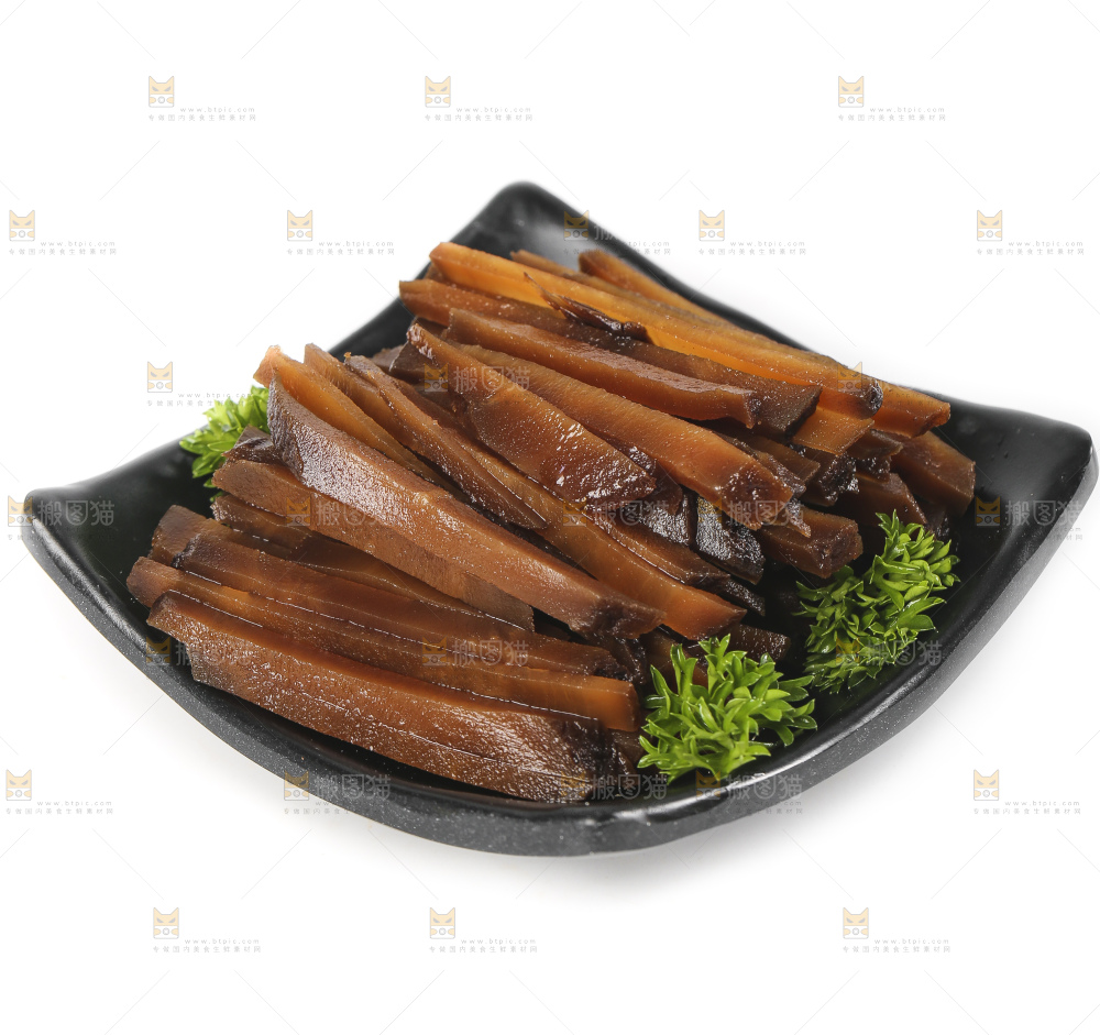 盘子里装着襄阳大头菜
