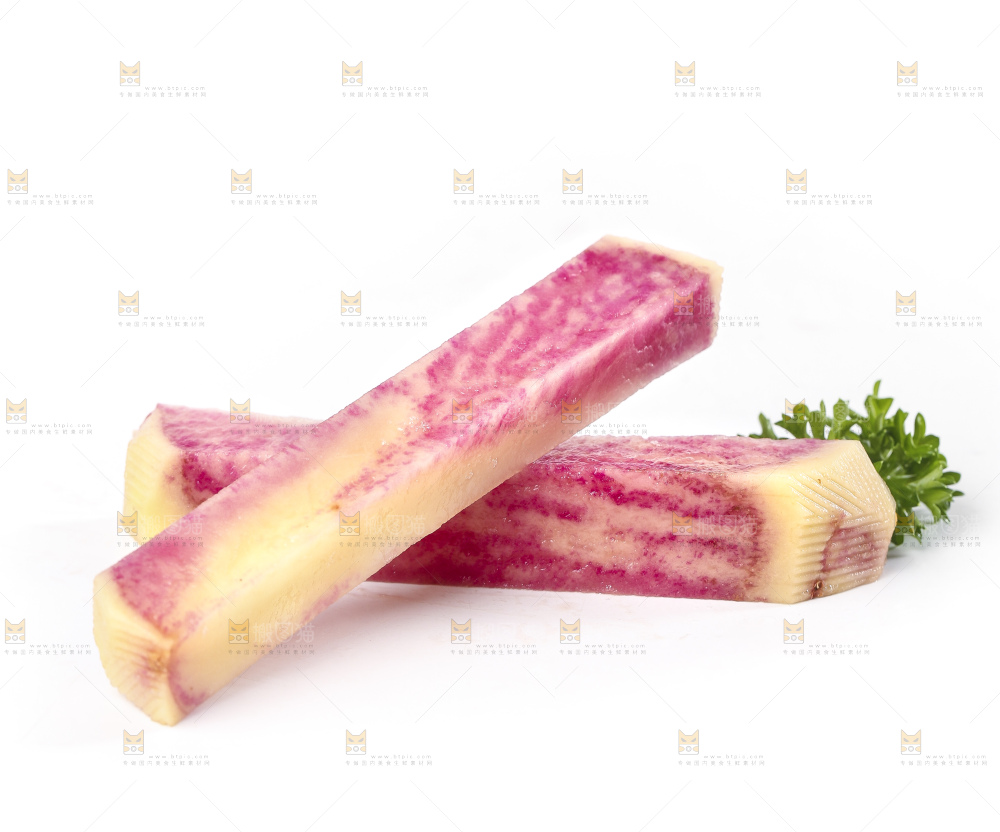 白底上的土豆条