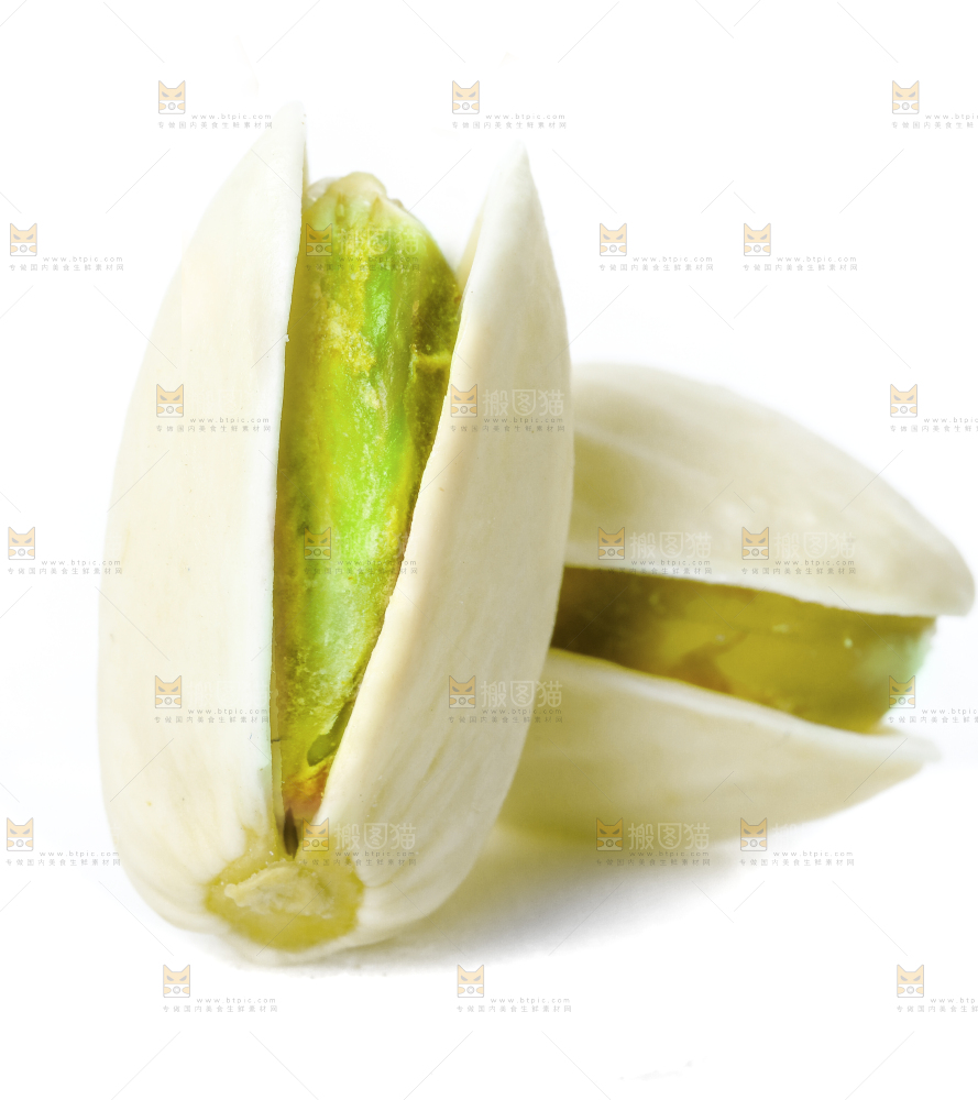 白底上开心果