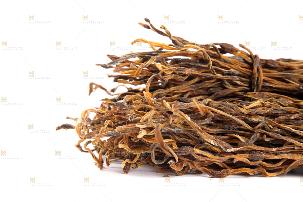 白底上的豆角干