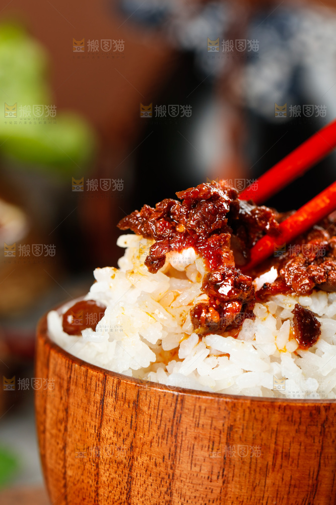 饭上的辣椒酱