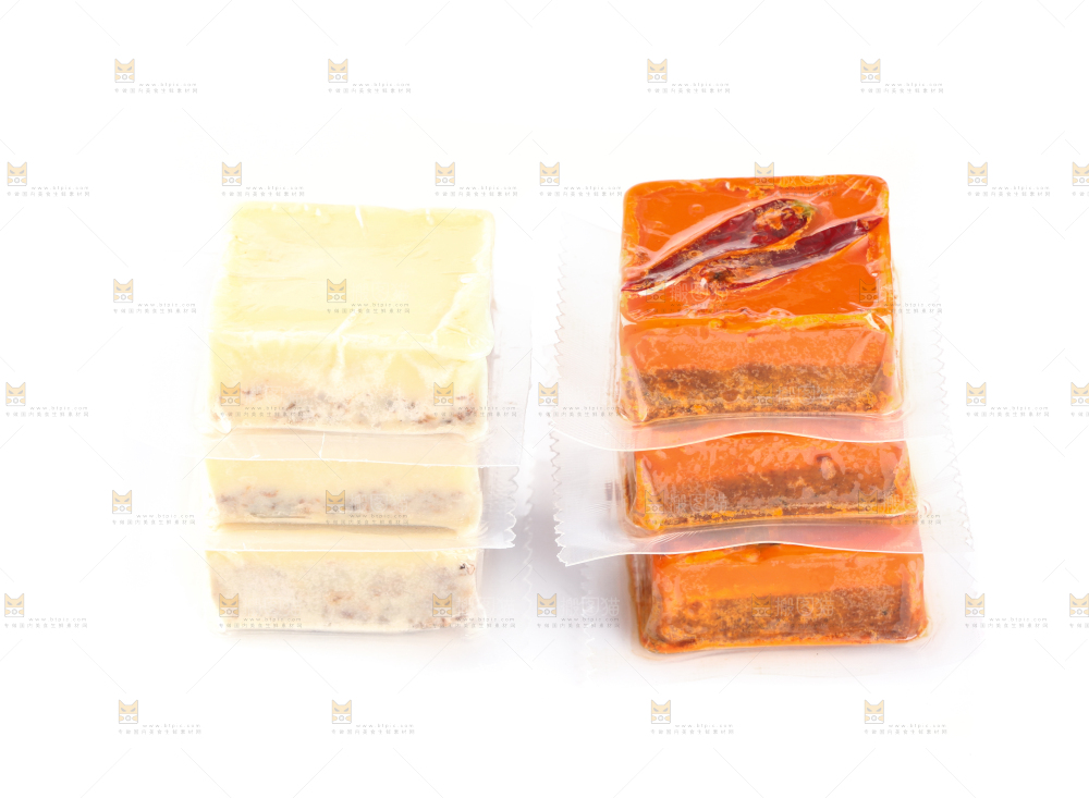 白底上的鸳鸯火锅底料