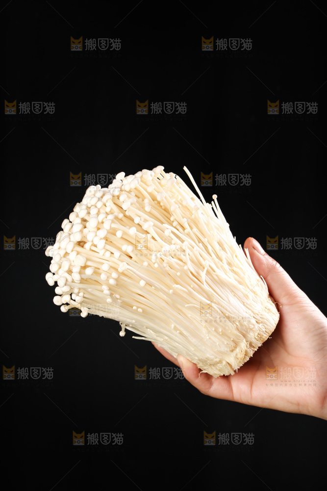 手拿金针菇
