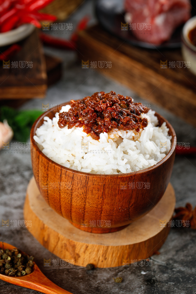 饭上的辣椒酱