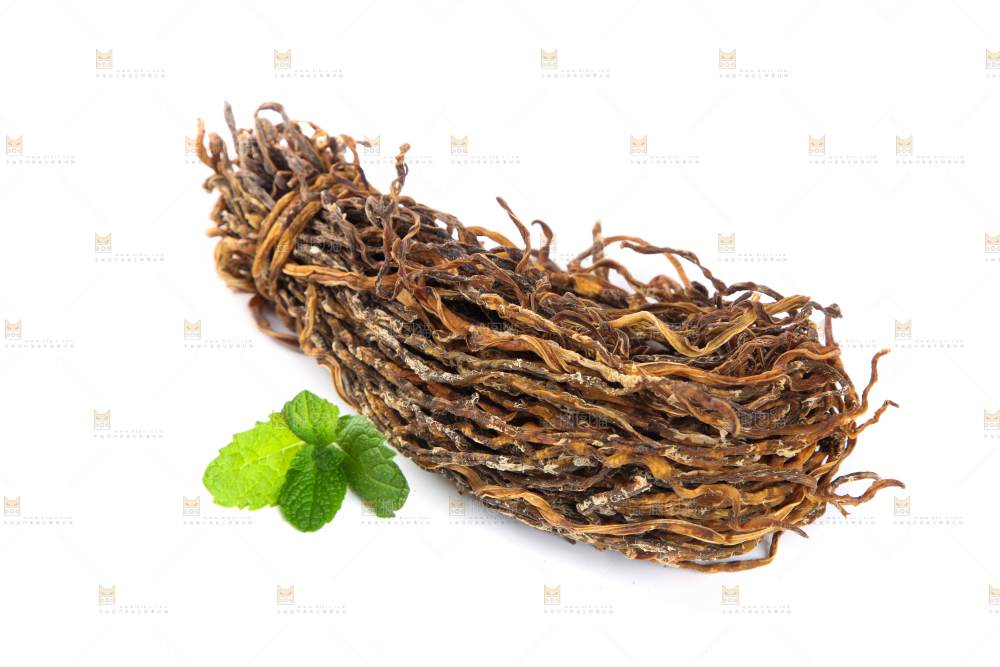 白底上的干豆角