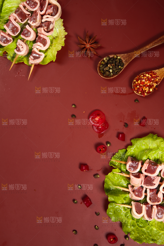 串串调料背景纹理