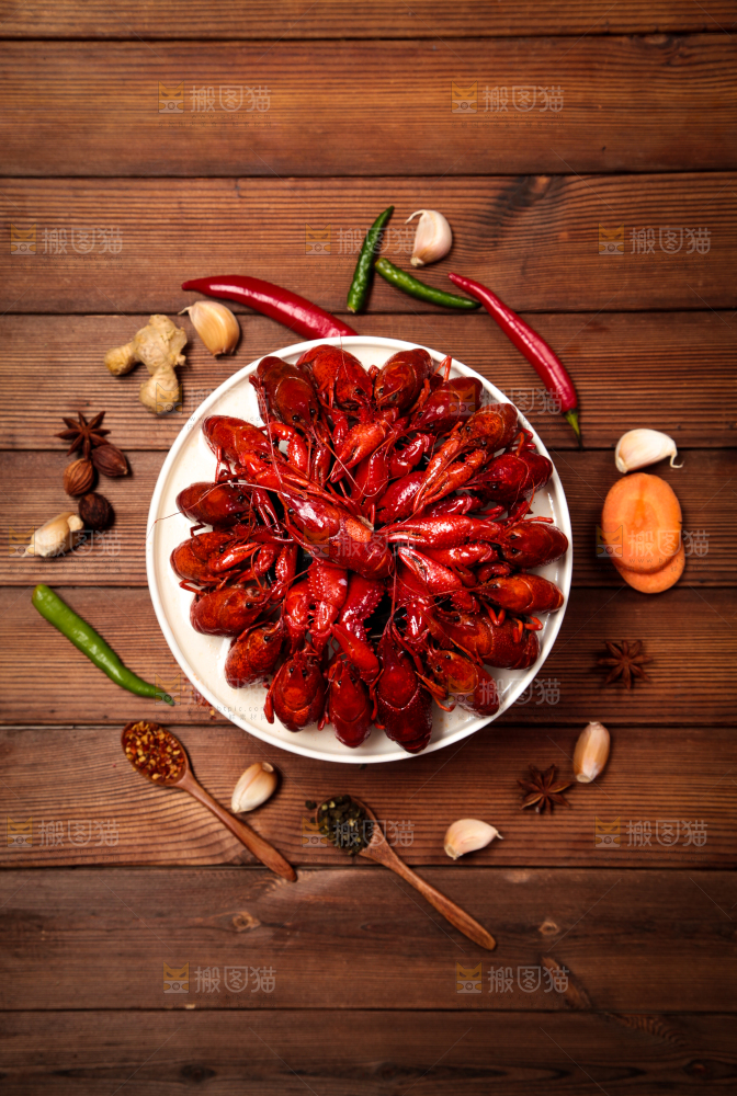 龙虾背景纹理