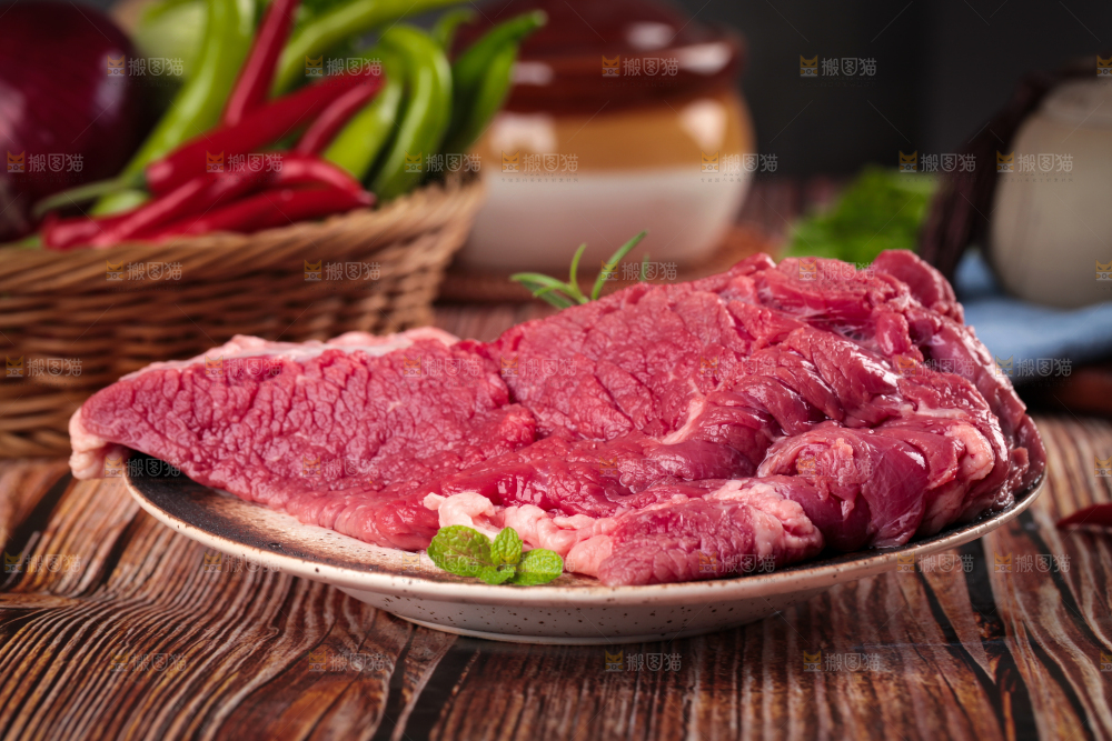 木底上的贵州土黄牛肉