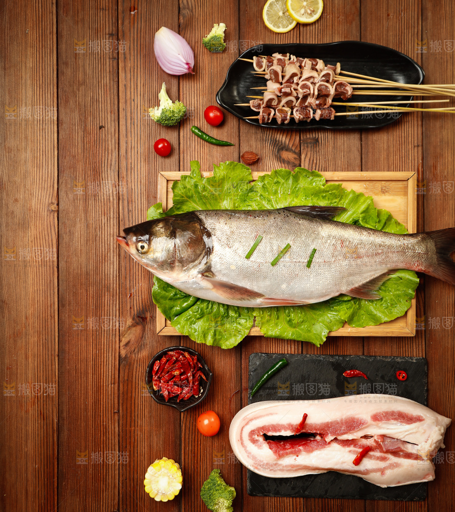 食材背景纹理
