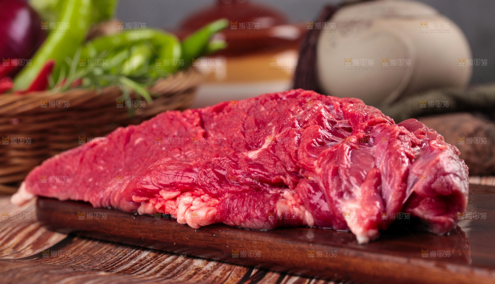 木底上的贵州土黄牛肉