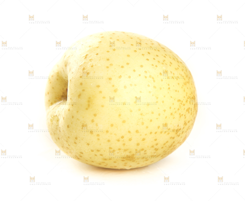 白底上的黄元帅苹果