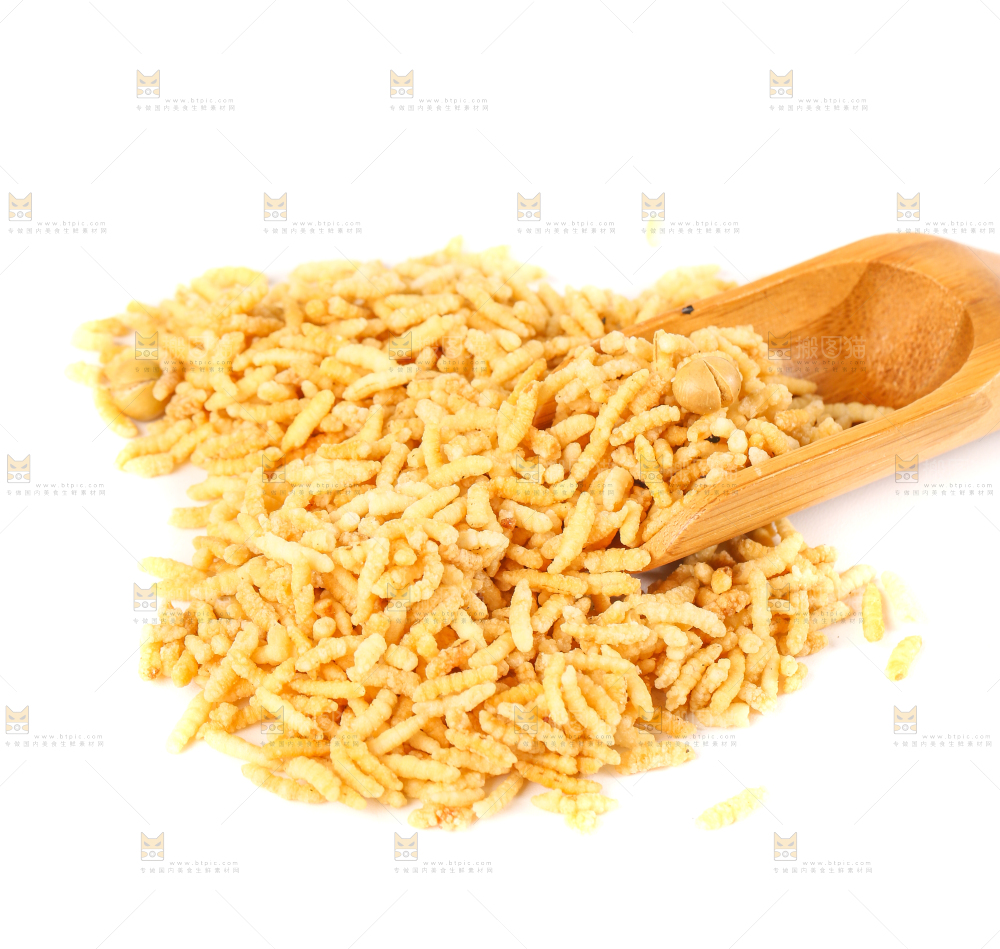 白底上摆放着泰国炒米