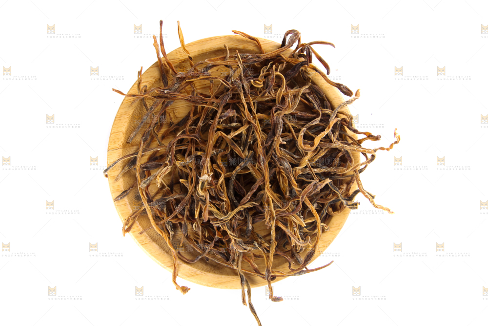 白底上的豆角干