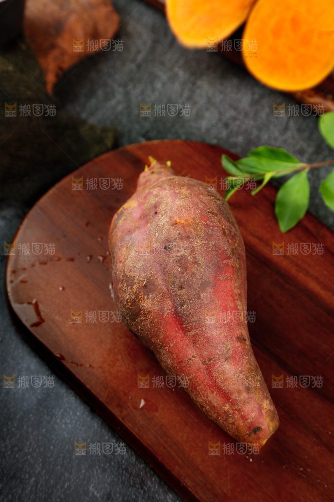 木板上的福建六鳌蜜薯