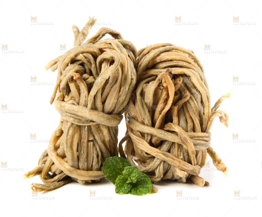白底上的徽州干豆角