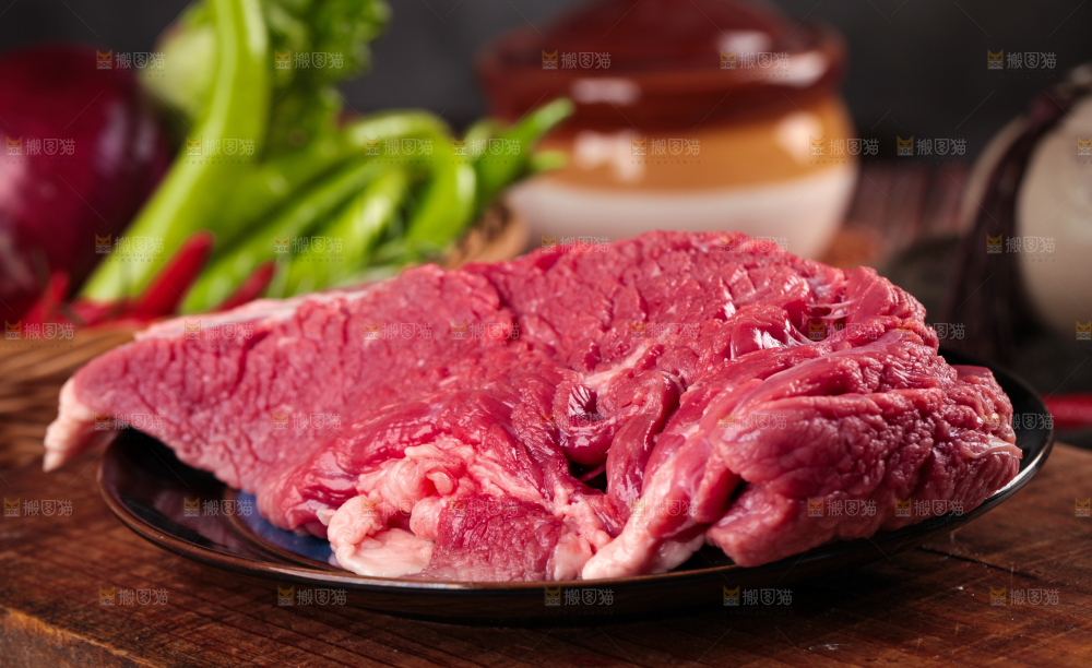 木底上的贵州土黄牛肉