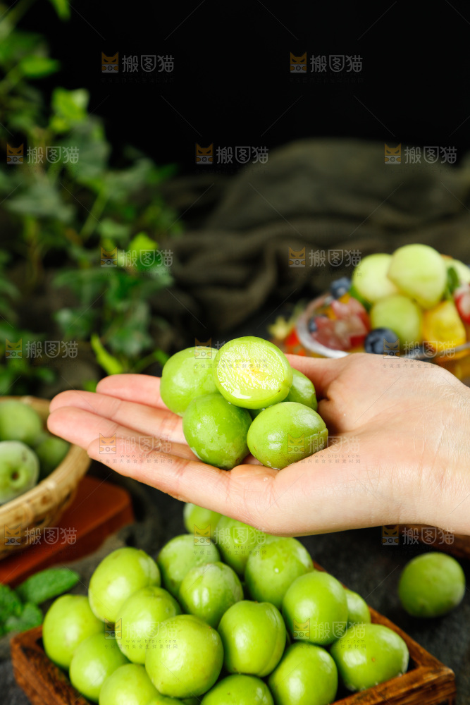 手拿青梅
