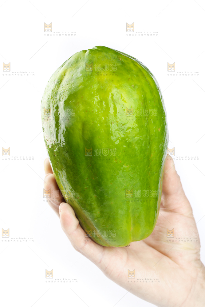 手里拿着广西青木瓜