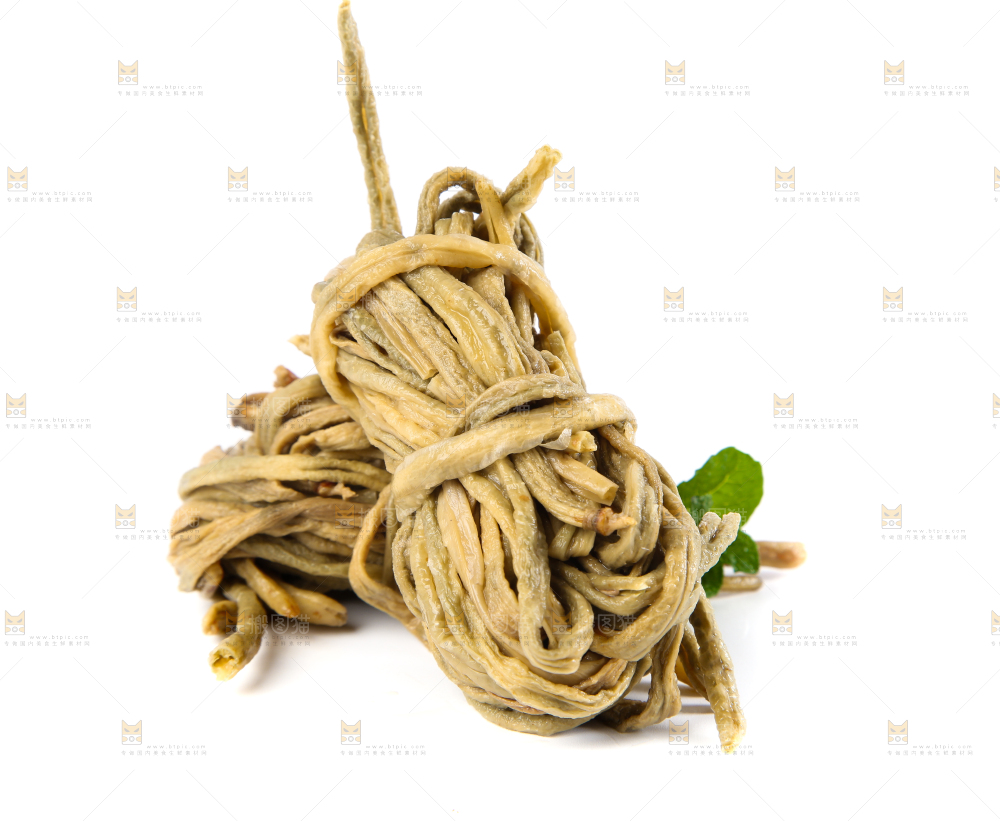 白底上的徽州干豆角