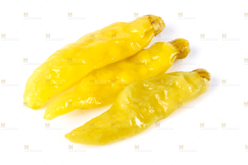 白底上的小米辣椒
