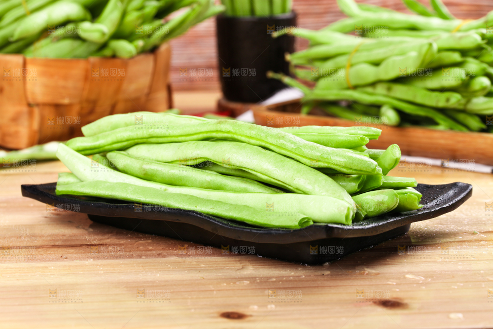 盘子里的无筋豆