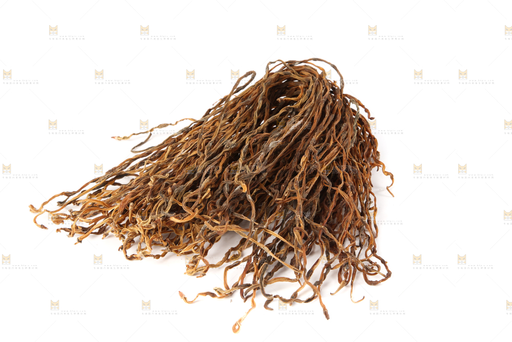 白底上的农家干豇豆