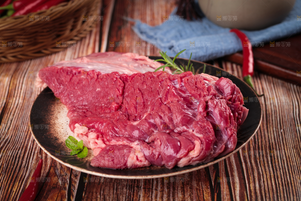 木底上的贵州土黄牛肉