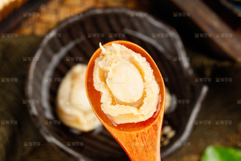 勺子里的干鲍鱼