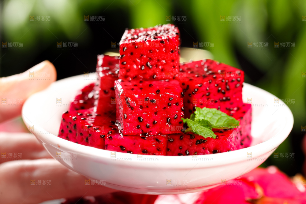 深底上的金都一号红心火龙果