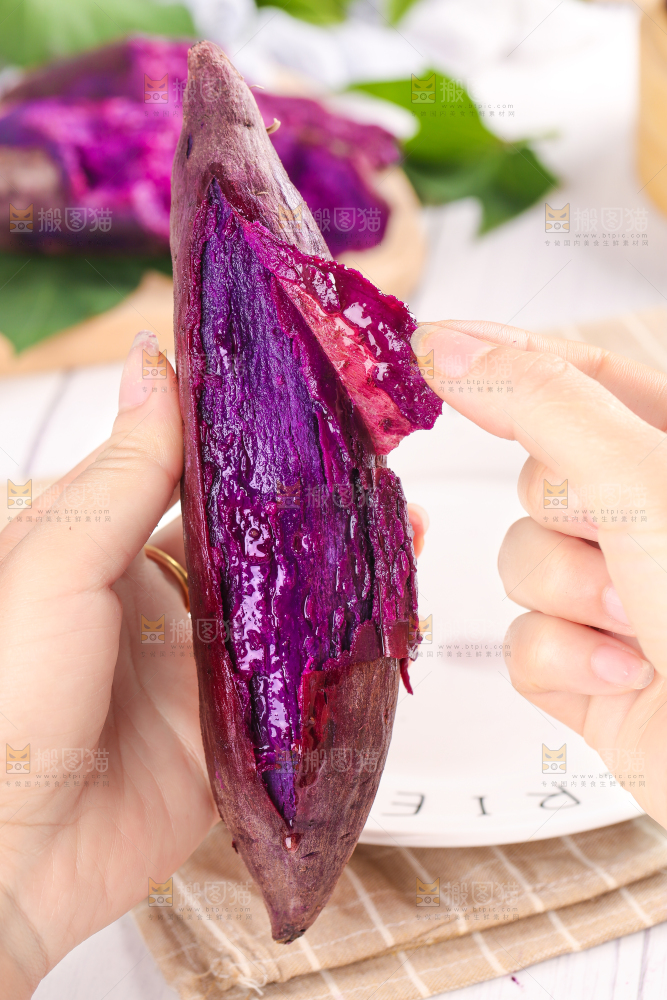 浅底上的板栗紫薯