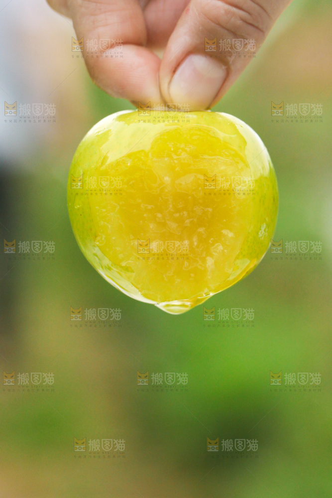 手里拿着黄金李