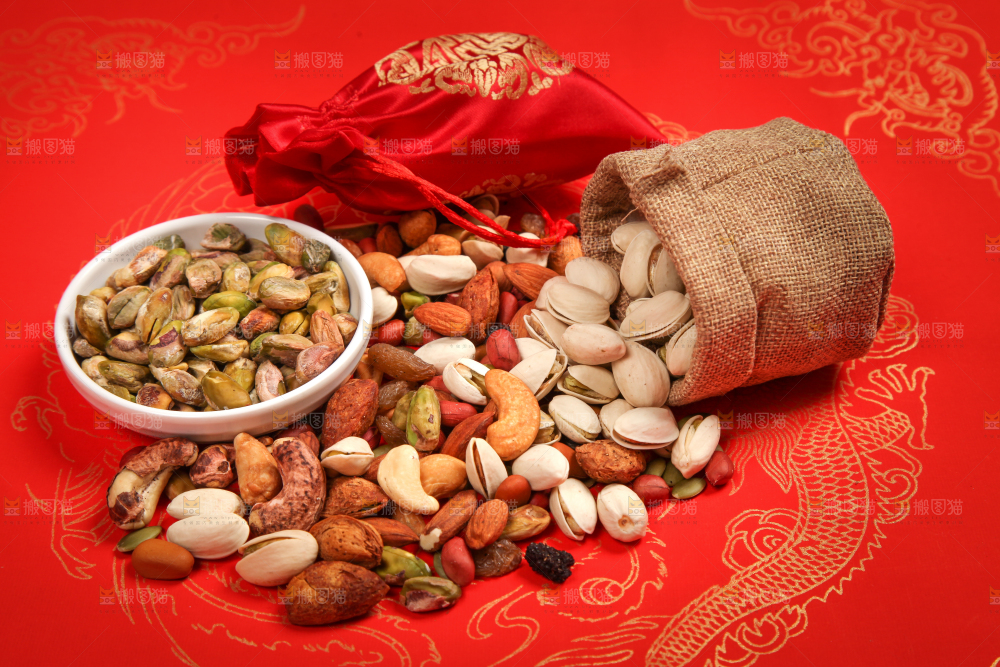 坚果背景素材
