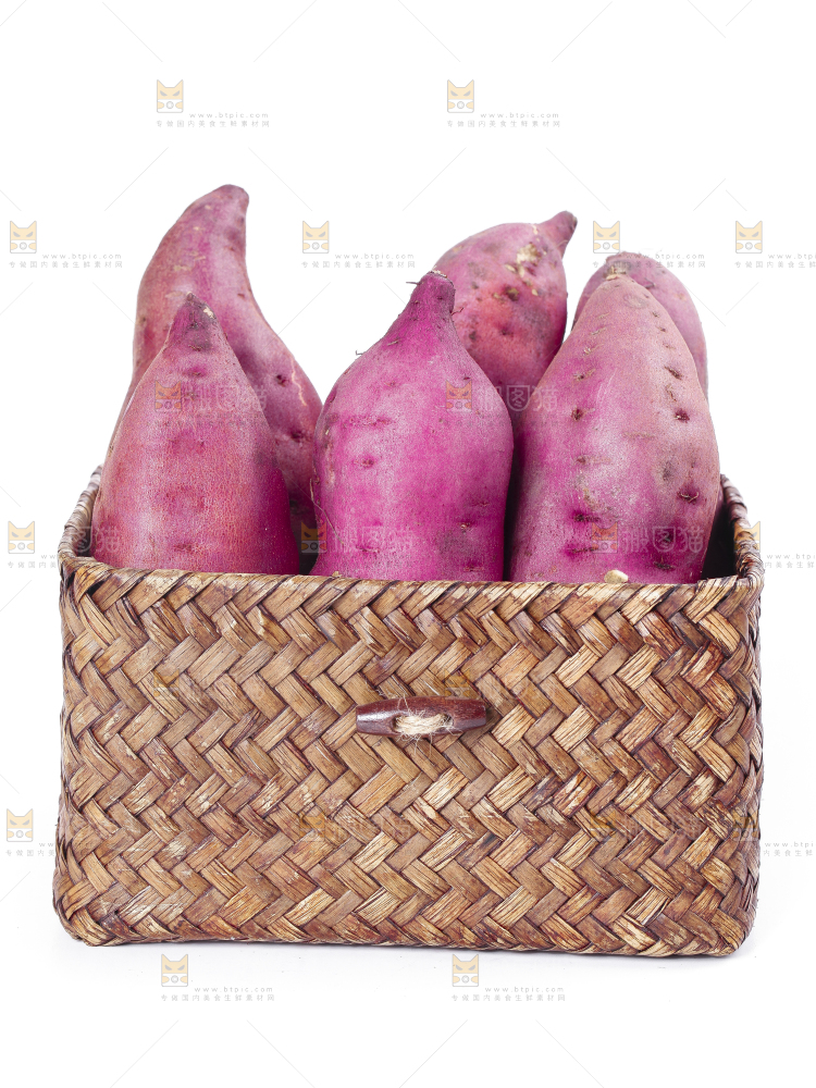 篮子里装着红薯